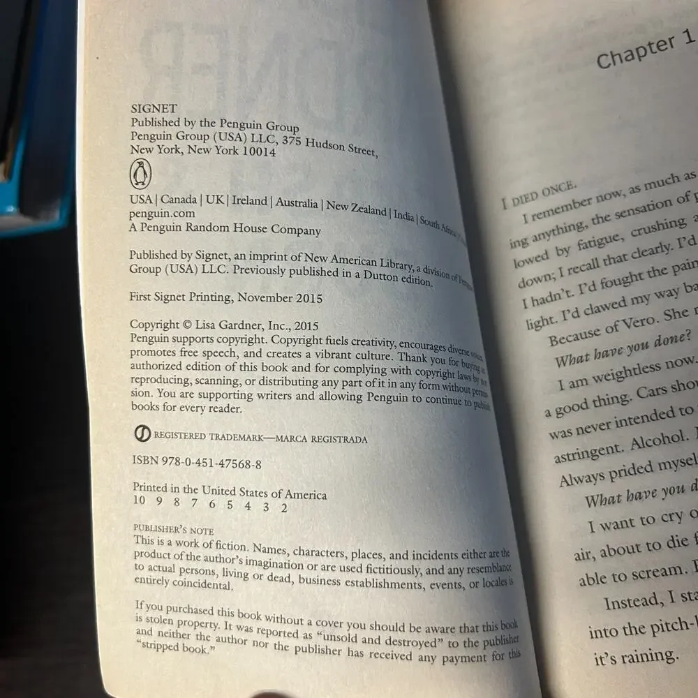 Crash and Burn by Lisa Gardner (2015, Us-Tall Rack Paperback)